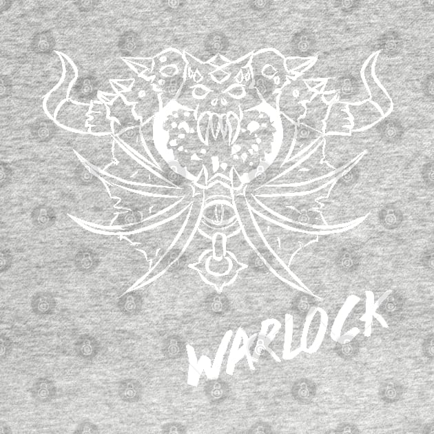 Warlock Crest (White) by DeLyss-Iouz